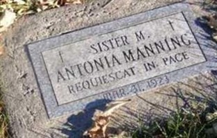 Sister Mary Antonia Manning Sister Mary Antonia Manning