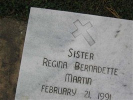 Sister Regina Bernadette Martin Sister Regina Bernadette Martin