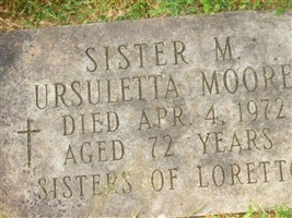 Sister Mary Ursuletta [Sister of Loretto] Moore