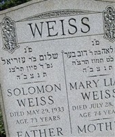 Solomon Weiss Solomon Weiss