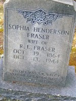 Sophia Henderson Fraser Sophia Henderson Fraser