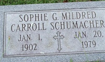 Sophie G. Mildred Carroll Schumacher Sophie G. Mildred Carroll Schumacher