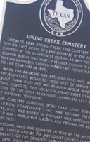 Spring Creek Cemetery