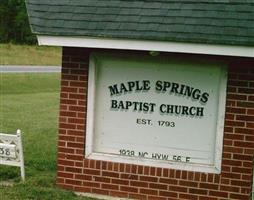 Maple Springs Baptist Church Cemetery