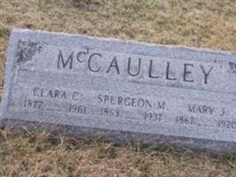 Spurgeon M McCaulley