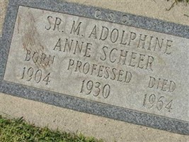 Sr M. Adolphine (Anne) Scheer