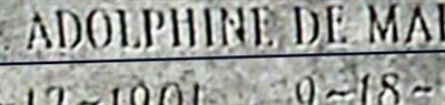 Sr Adolphine De Marie Sr Adolphine De Marie