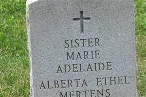 Sr Alberta Ethel Mertens Sr Alberta Ethel Mertens