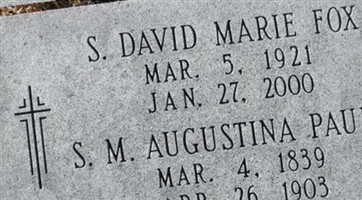 Sr David Marie Fox Sr David Marie Fox