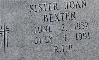 Sr Joan Bexten Sr Joan Bexten