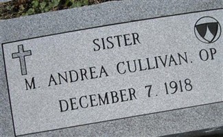 Sr M. Andrea Cullivan Sr M. Andrea Cullivan