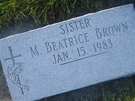 Sr M Beatrice Brown Sr M Beatrice Brown