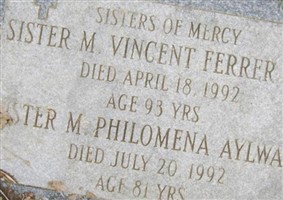 Sr M Philomena Aylward