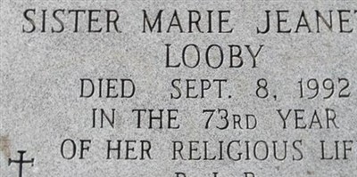 Sr Marie Jeanette Looby