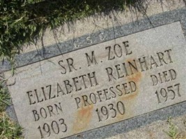 Sr M. Zoe (Elizabeth) Reinhart Sr M. Zoe (Elizabeth) Reinhart