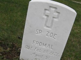 Sr Zoe Fromal Sr Zoe Fromal