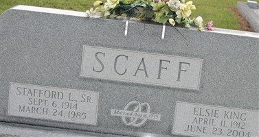 Stafford L Scaff, Sr