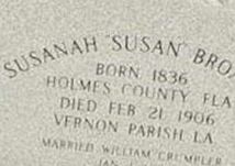 Susanah (Susan) Broxson Crumpler Susanah (Susan) Broxson Crumpler