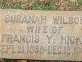 Susanah Wilson Hicks