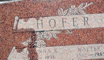 Susanna K. (Hofer) Hofer