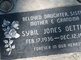 Sybil Jones Oetting