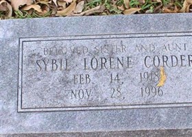 Sybil Lorene Corder Sybil Lorene Corder