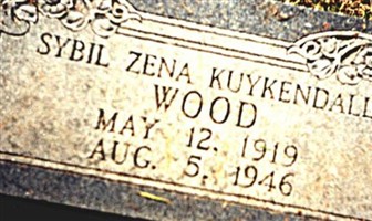 Sybil Zena Kuykendall Wood