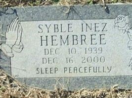 Syble Inez Hembree Syble Inez Hembree