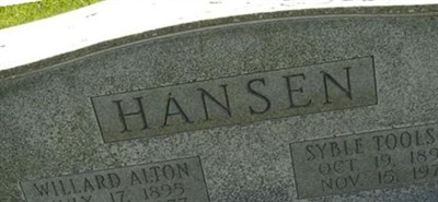 Syble Toolson Hansen Syble Toolson Hansen