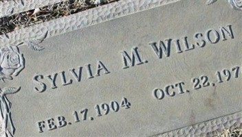 Sylvia M. Wilson Sylvia M. Wilson