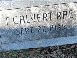 T. Calvert Rae T. Calvert Rae
