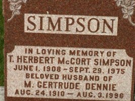 T. Herbert McCort Simpson T. Herbert McCort Simpson