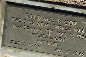 Talmage B Cox
