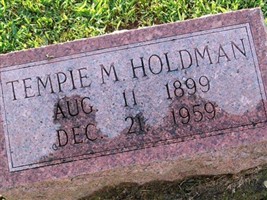 Tempie M. Hickman Holdman Tempie M. Hickman Holdman