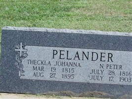 Theckla Johanna Pelander Theckla Johanna Pelander