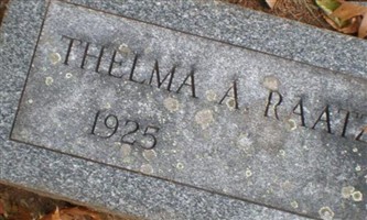 Thelma A Raatz