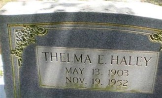 Thelma E. Haley Thelma E. Haley