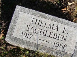 Thelma E Sachleben Thelma E Sachleben