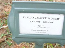 Thelma Janiece Dozier Stowers Thelma Janiece Dozier Stowers
