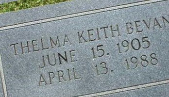 Thelma Keith Bevan Thelma Keith Bevan