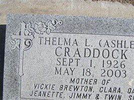 Thelma L Ashley Craddock Thelma L Ashley Craddock