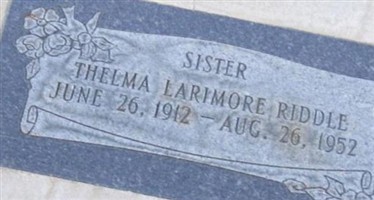 Thelma Larimore Riddle