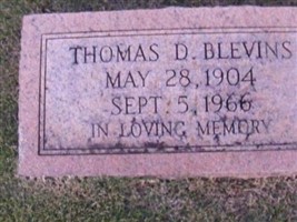 Thomas D Blevins Thomas D Blevins