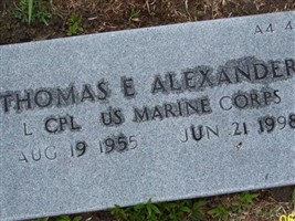 Thomas E Alexander Thomas E Alexander