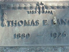Thomas E. Lang Thomas E. Lang