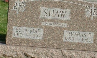 Thomas E SHAW