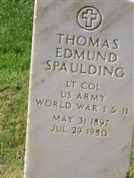 Thomas Edmund Spaulding Thomas Edmund Spaulding