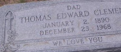 Thomas Edward Clement Thomas Edward Clement