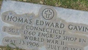 Thomas Edward Gavin Thomas Edward Gavin
