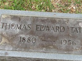 Thomas Edward Tate, Sr Thomas Edward Tate, Sr
